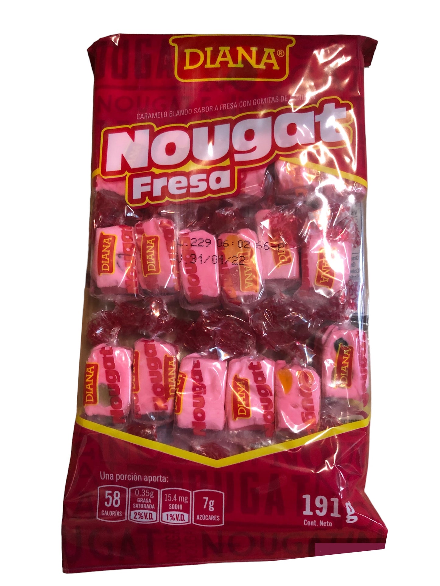 Diana nougat fresa 191 g