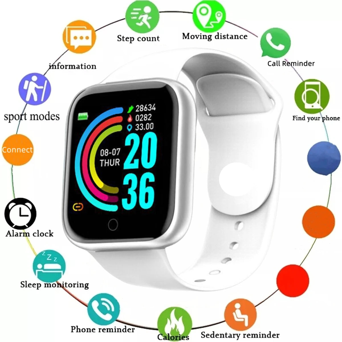 Smartwatch Deportivo - Monitor de Fitness y Salud | Hombre y Mujer