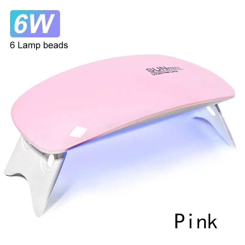 Secador Uñas Mini 6W LED UV - Lámpara Manicura Portátil