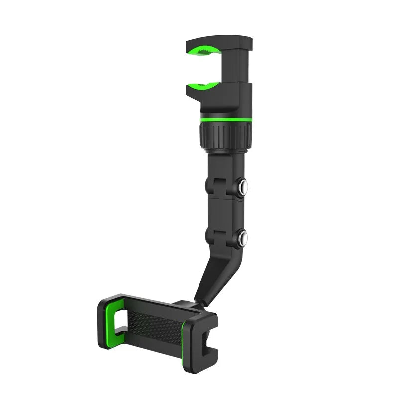 Soporte Teléfono Espejo Retrovisor - 360° Rotable Retráctil