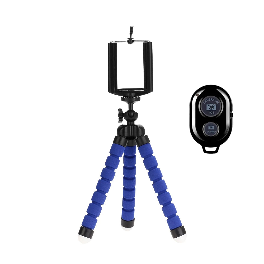 Trípode Flexible para Celular - Soporte Pulpo Mini con Control Remoto