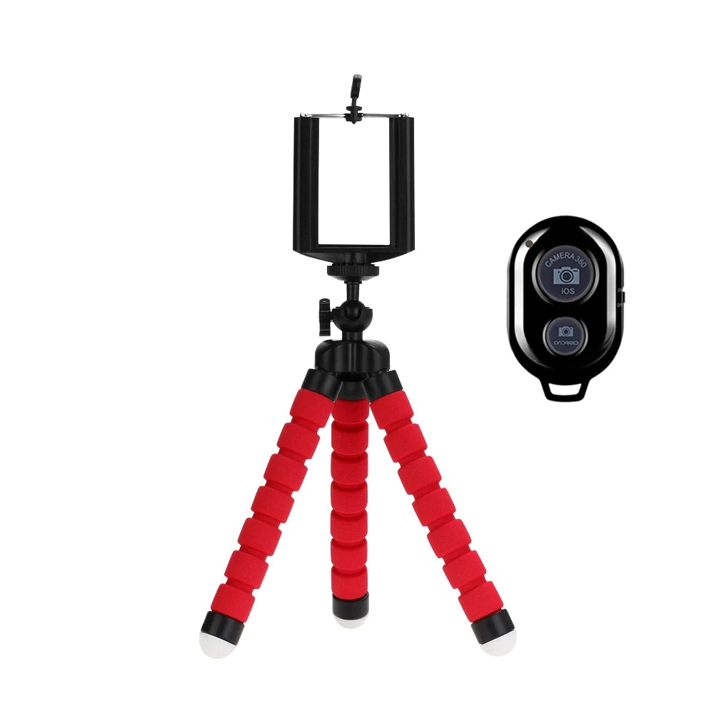 Trípode Flexible para Celular - Soporte Pulpo Mini con Control Remoto