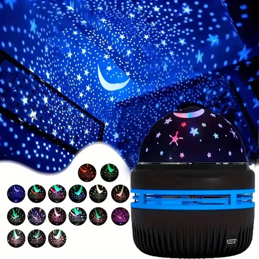 Lámpara Proyector Cielo Estrellado LED USB - Luz Nocturna