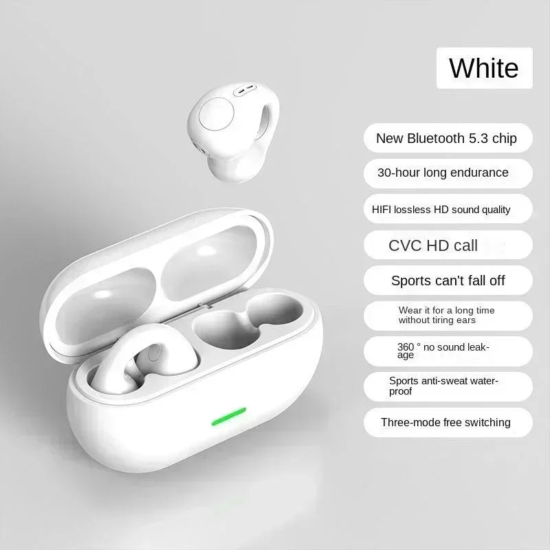 Audífonos Conducción Ósea T75 Bluetooth 5.3 - Deportivos Resistentes al Agua