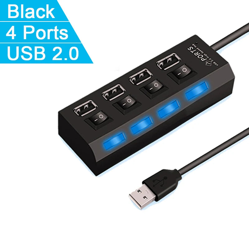 Hub USB 2.0 Alta Velocidad - Expansor 4/7 Puertos