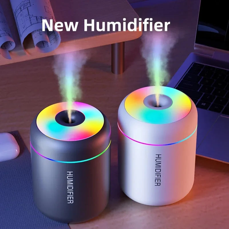 Humidificador de Aire Mini 180ML USB - Difusor de Aromas con Luces