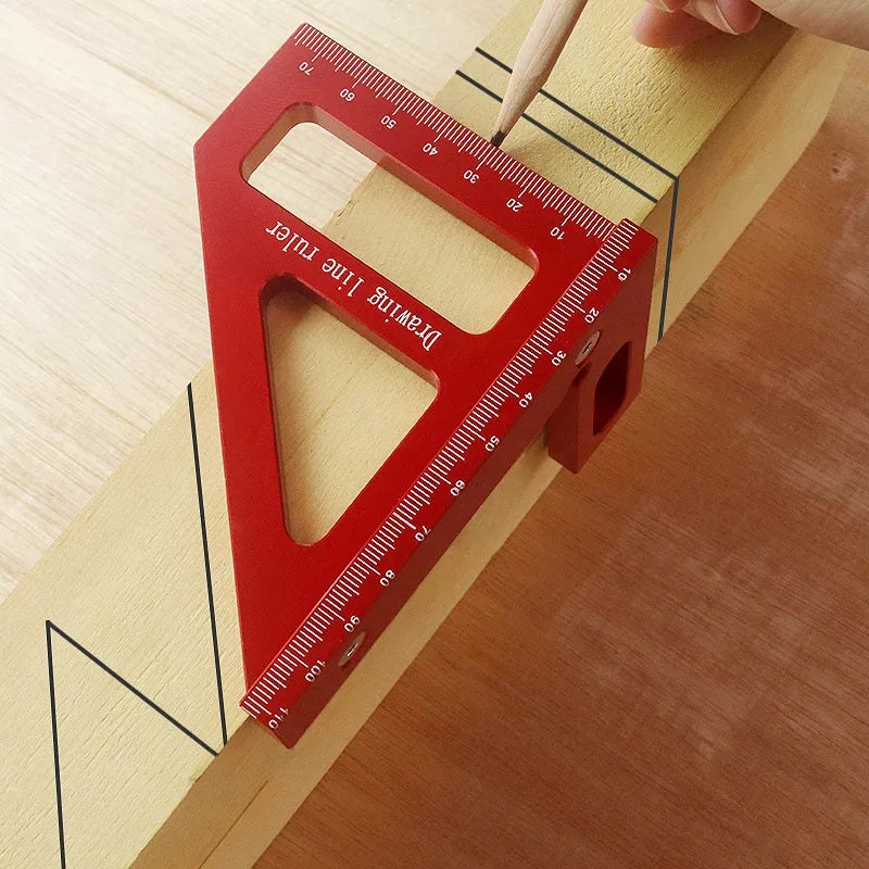 Escuadra Carpintería Aleación Aluminio - Transportador Triángulo