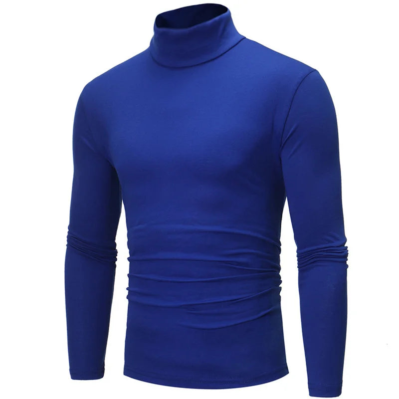 Camiseta Térmica Hombre Cuello Alto - Ropa Interior de Invierno Ajustada