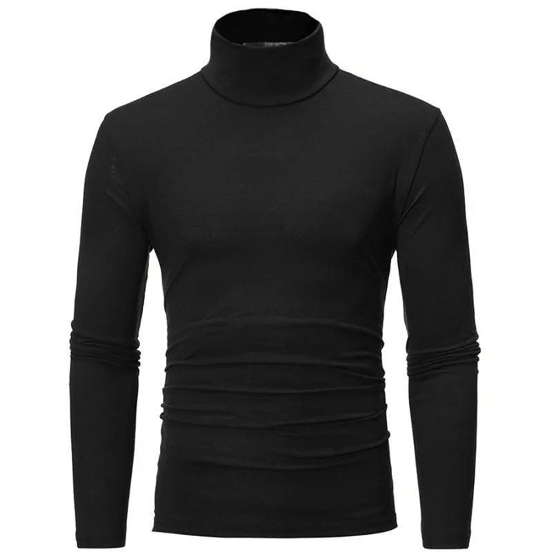 Camiseta Térmica Hombre Cuello Alto - Ropa Interior de Invierno Ajustada