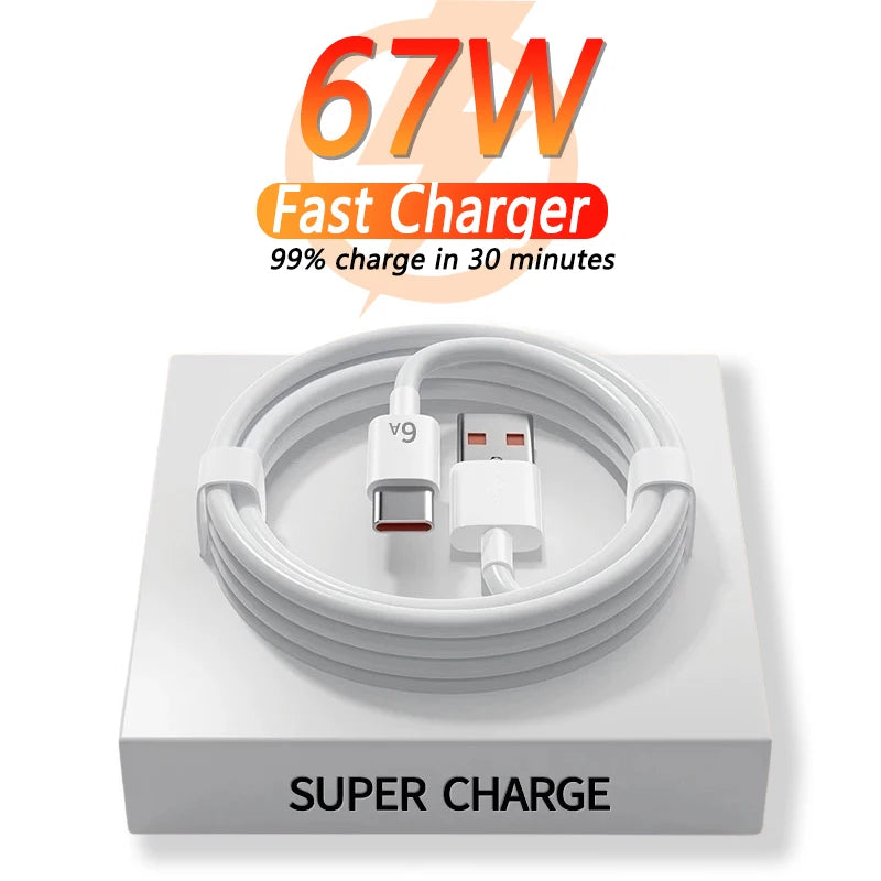 Cargador Rápido 67W USB para Xiaomi Mi 12 11 | Adaptador