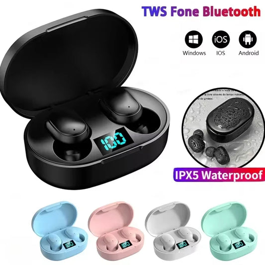 Audífonos Bluetooth E6S TWS - Cancelación de Ruido con Micrófono