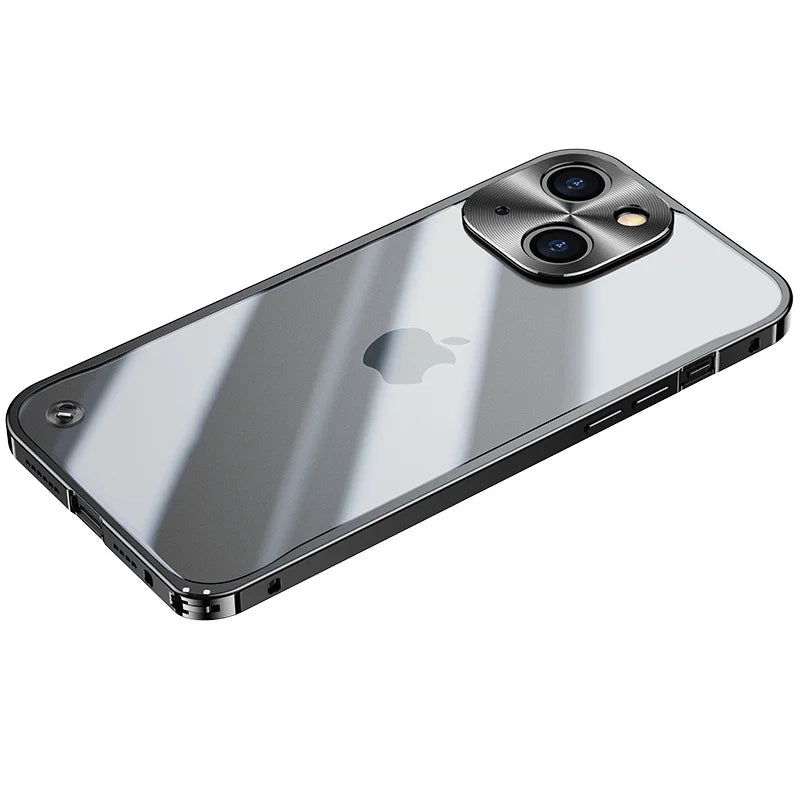 Funda Metálica Electrochapada para iPhone - Estilo Premium Multi-Modelo