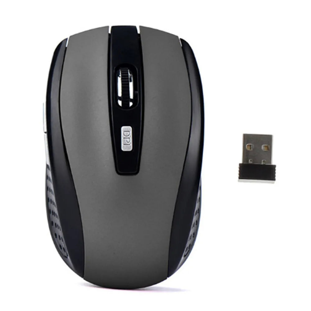 Mouse Inalámbrico 2.4G Gaming - Silencioso y Ergonómico