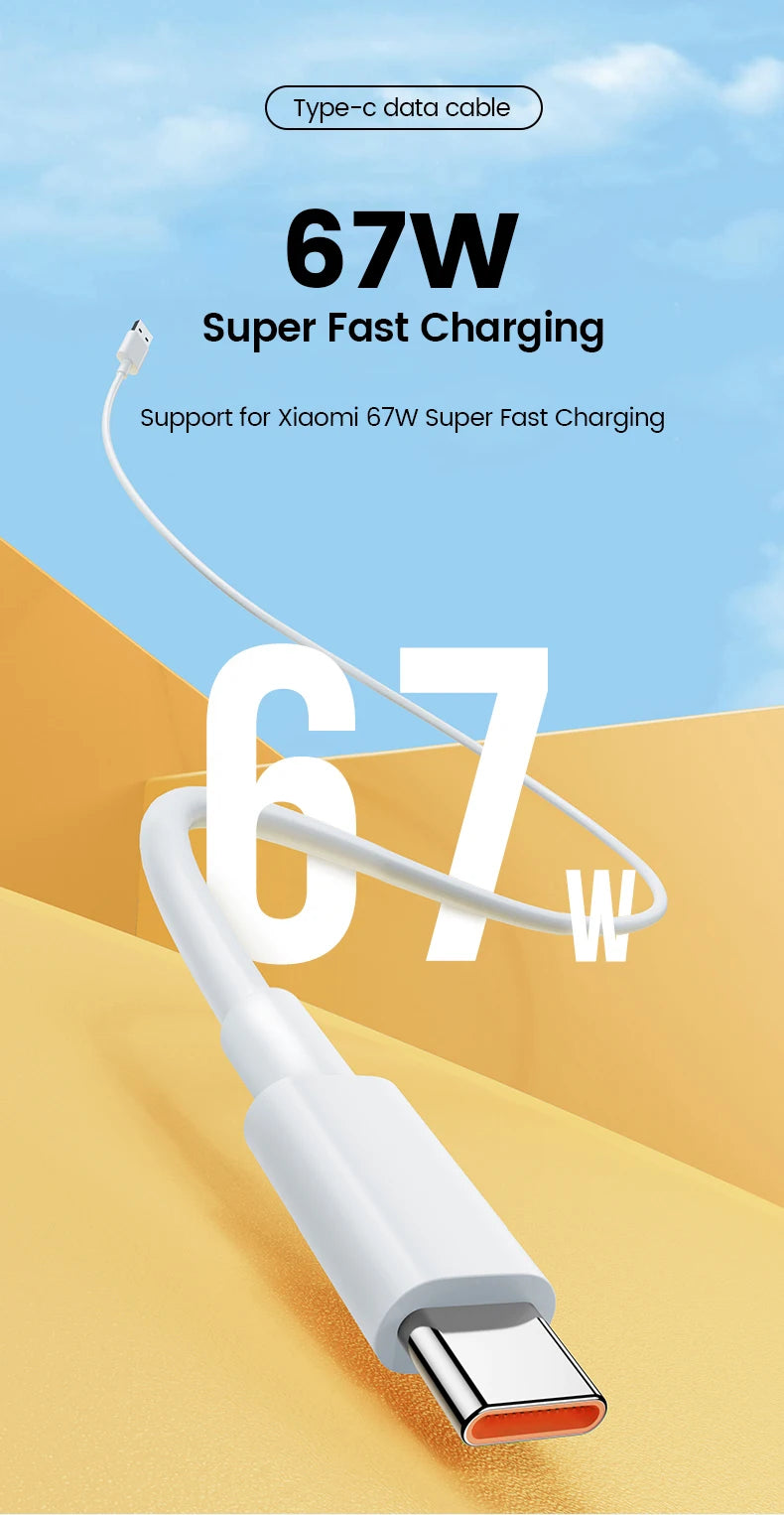 Cargador Rápido 67W USB para Xiaomi Mi 12 11 | Adaptador