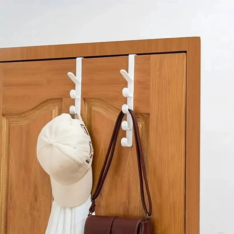 Gancho Organizador para Puerta - Perchero Plástico para Ropa y Bolsas