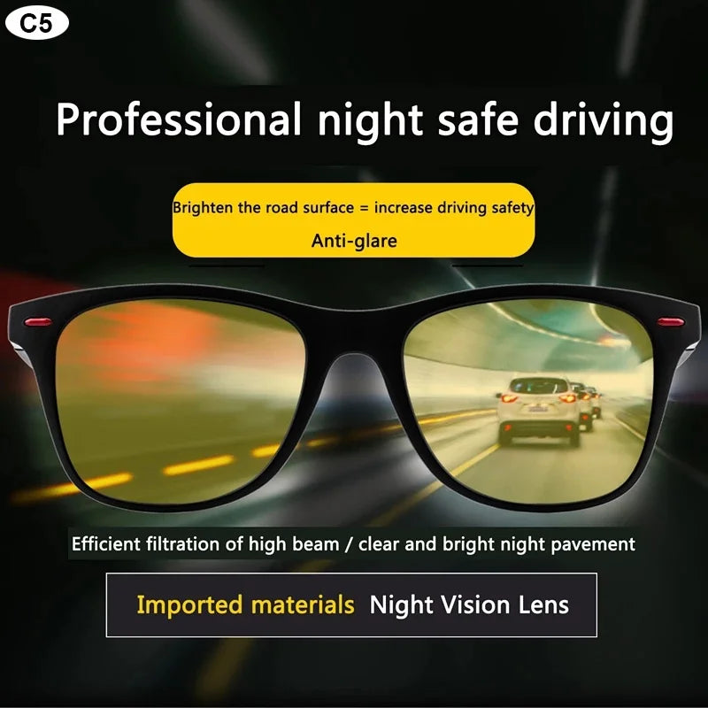 Lentes de Visión Nocturna Polarizados - Gafas para Conducir Día y Noche