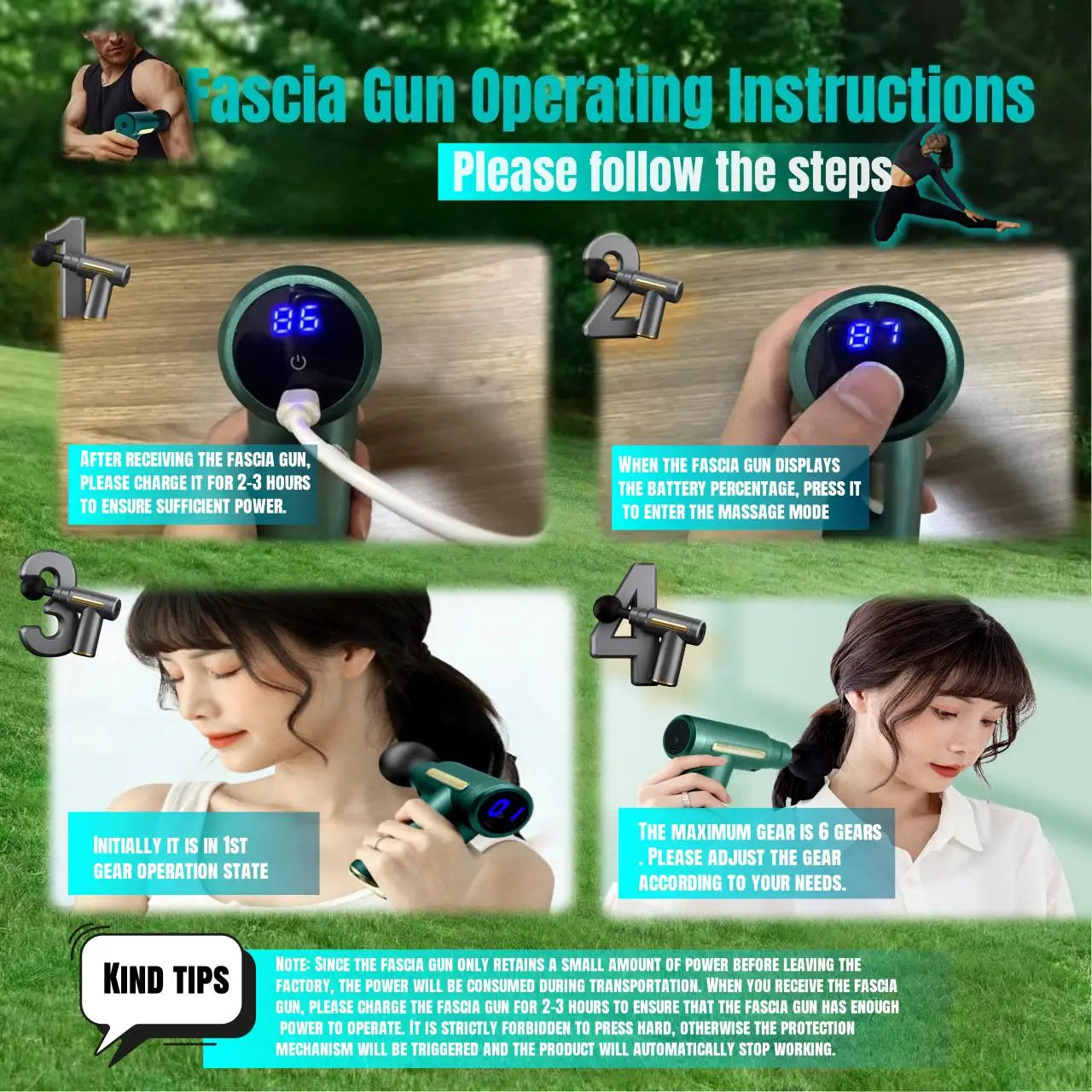 Pistola de Masaje Muscular Mini - Masajeador Portátil Recargable | Alivio Dolor