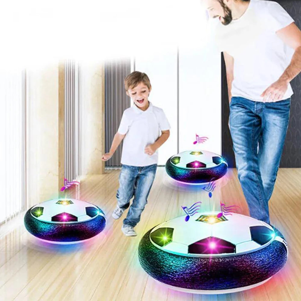 Balón de Fútbol Flotante con Luces LED - Juguete Interactivo para Niños | Interior