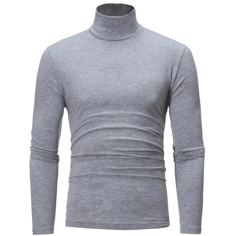 Camiseta Térmica Hombre Cuello Alto - Ropa Interior de Invierno Ajustada