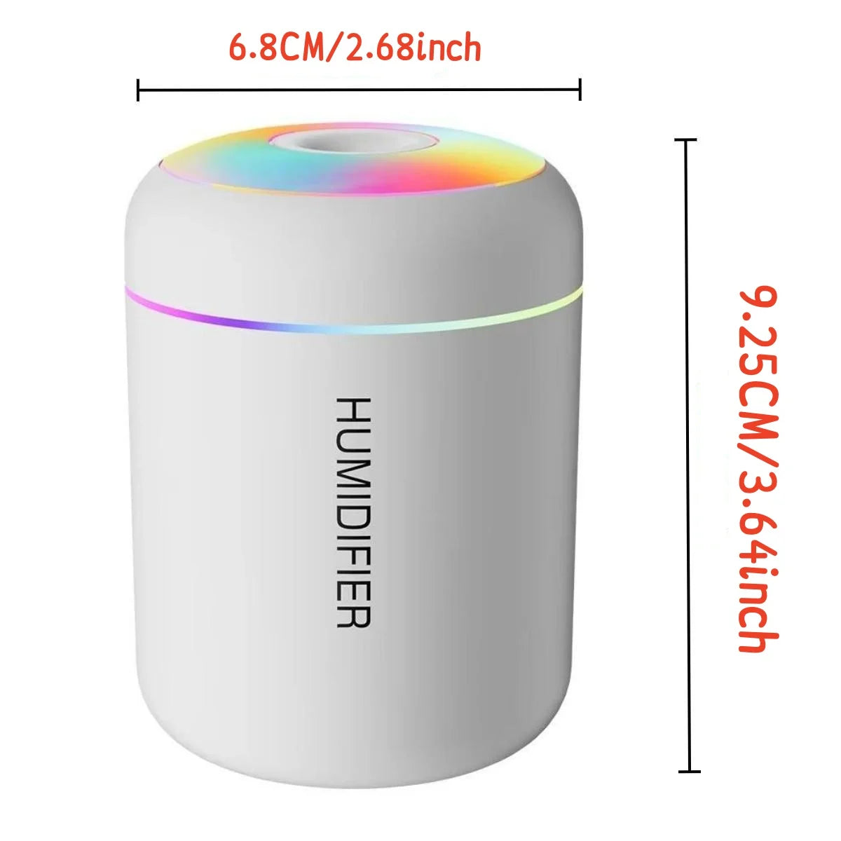 Humidificador de Aire Mini 180ML USB - Difusor de Aromas con Luces