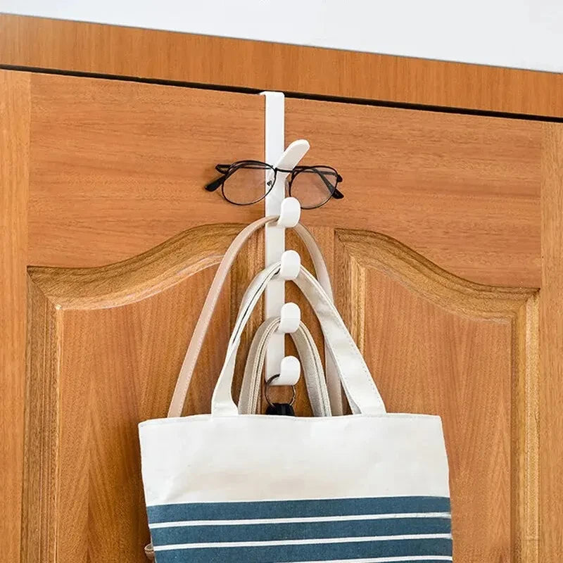 Gancho Organizador para Puerta - Perchero Plástico para Ropa y Bolsas