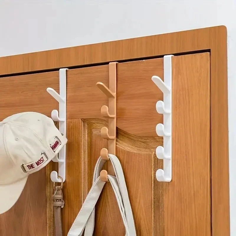 Gancho Organizador para Puerta - Perchero Plástico para Ropa y Bolsas