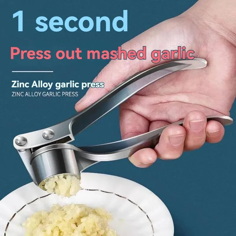 Prensa de Ajo Manual Antideslizante - Acero Inoxidable