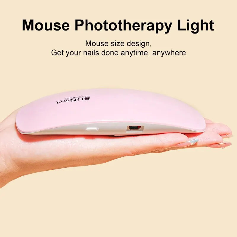 Secador Uñas Mini 6W LED UV - Lámpara Manicura Portátil
