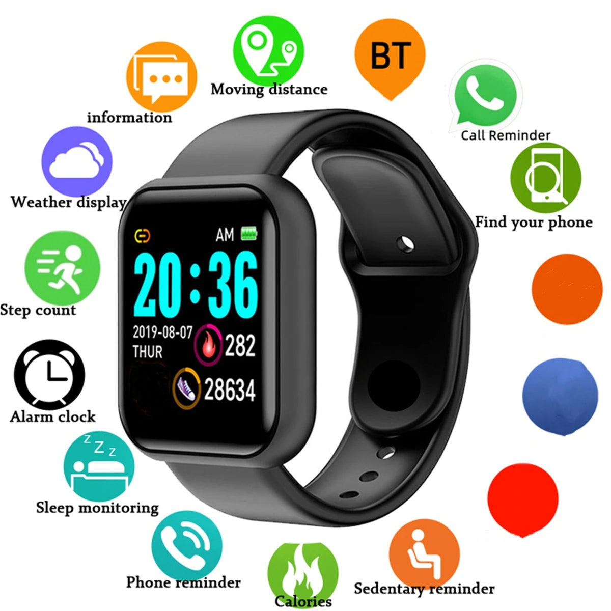 Smartwatch Deportivo - Monitor de Fitness y Salud | Hombre y Mujer