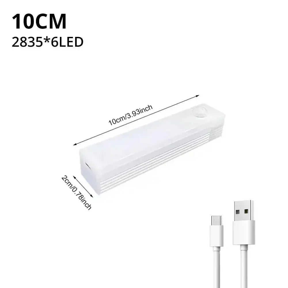 Luz Nocturna con Sensor de Movimiento - Recargable USB | Baño, Pasillo, Escaleras