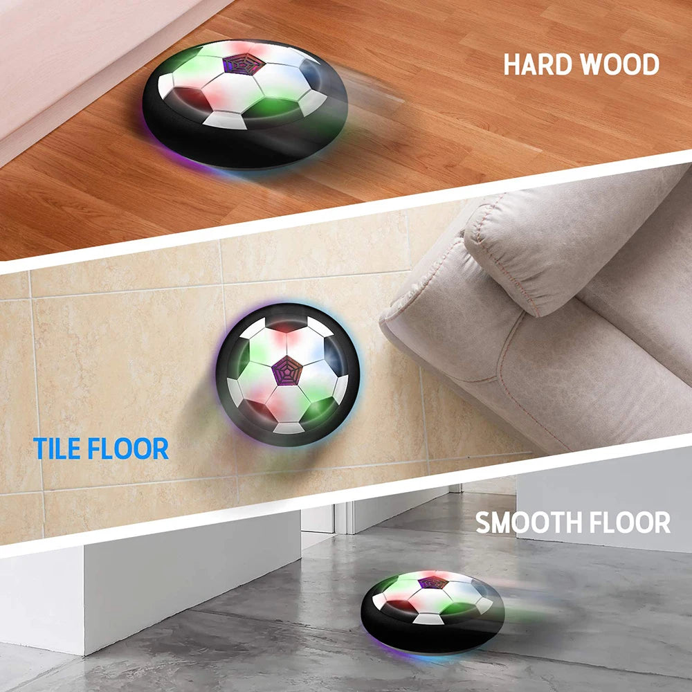 Balón de Fútbol Flotante con Luces LED - Juguete Interactivo para Niños | Interior