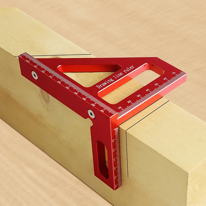 Escuadra Carpintería Aleación Aluminio - Transportador Triángulo