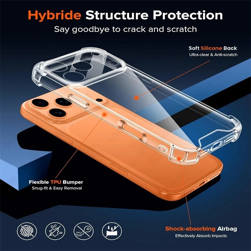 Funda Transparente Premium para iPhone 17 - Protección Total TPU