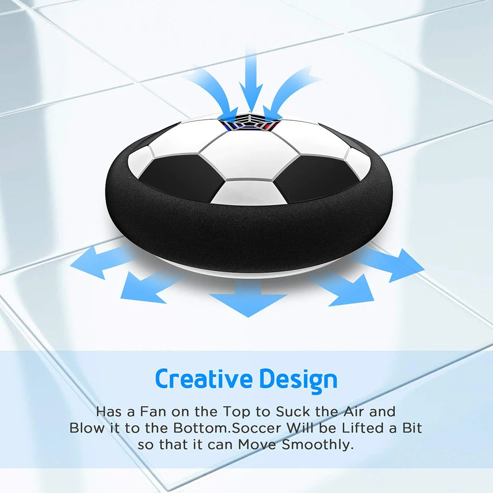 Balón de Fútbol Flotante con Luces LED - Juguete Interactivo para Niños | Interior