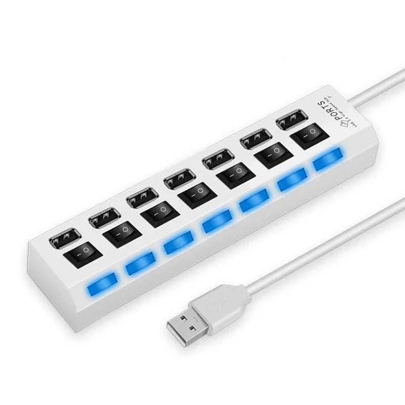 Hub USB 2.0 Alta Velocidad - Expansor 4/7 Puertos