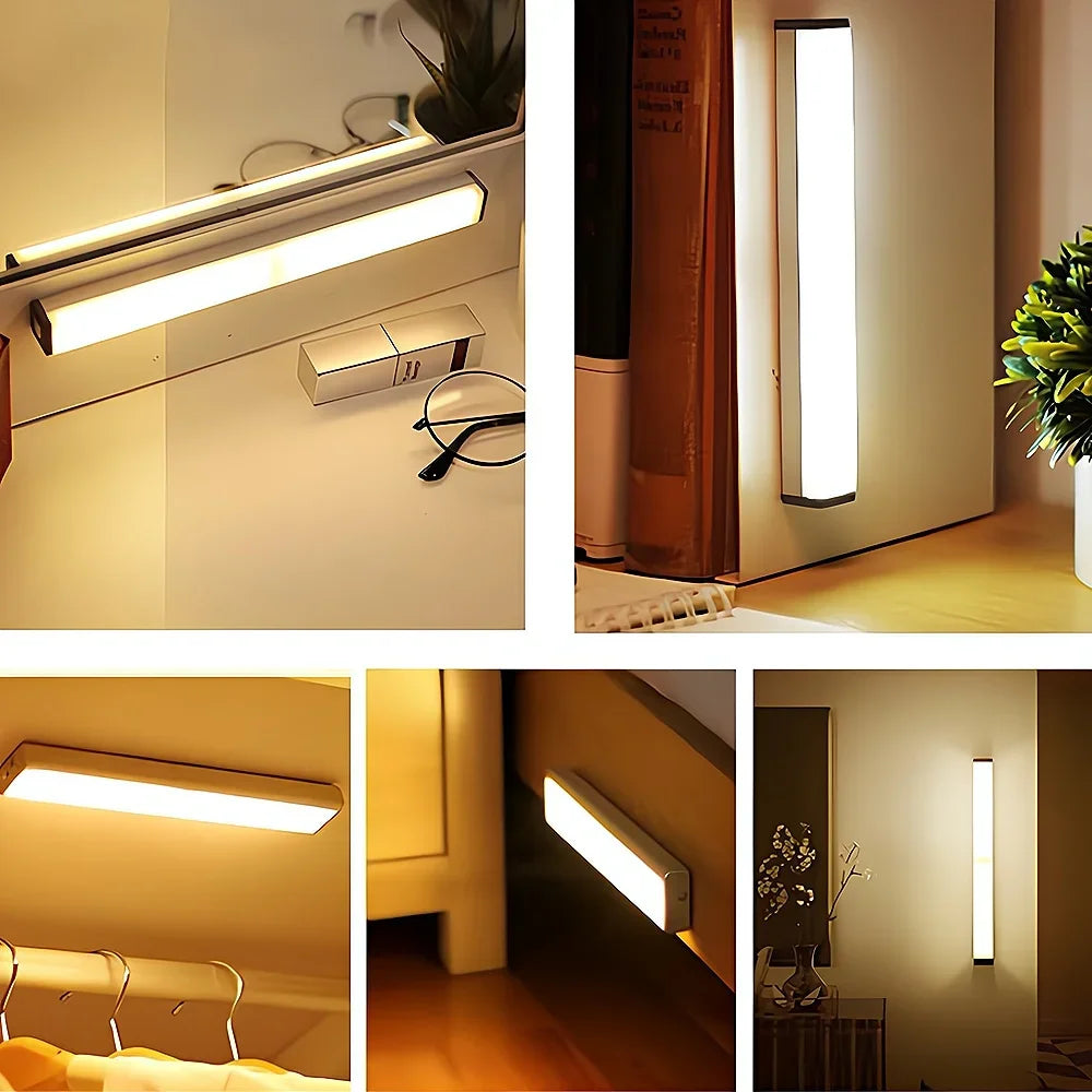 Luz Nocturna con Sensor de Movimiento - Recargable USB | Baño, Pasillo, Escaleras
