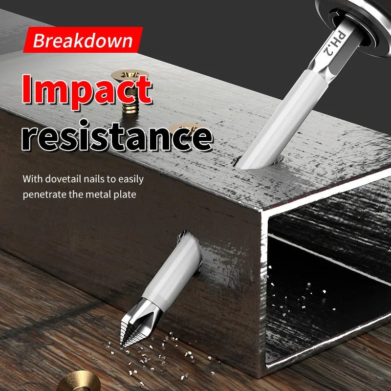 Set 6 Puntas Magnéticas Antideslizantes - Brocas para Destornillador Eléctrico