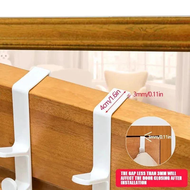Gancho Organizador para Puerta - Perchero Plástico para Ropa y Bolsas