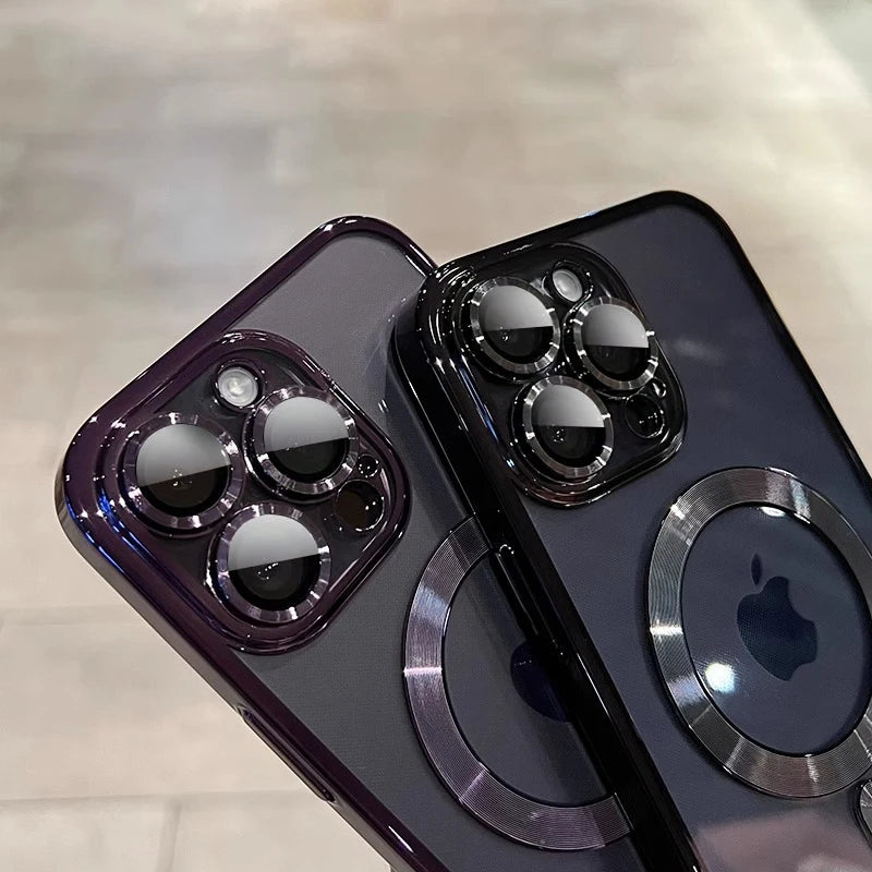 Funda Magnética Transparente MagSafe para iPhone - Carga Inalámbrica