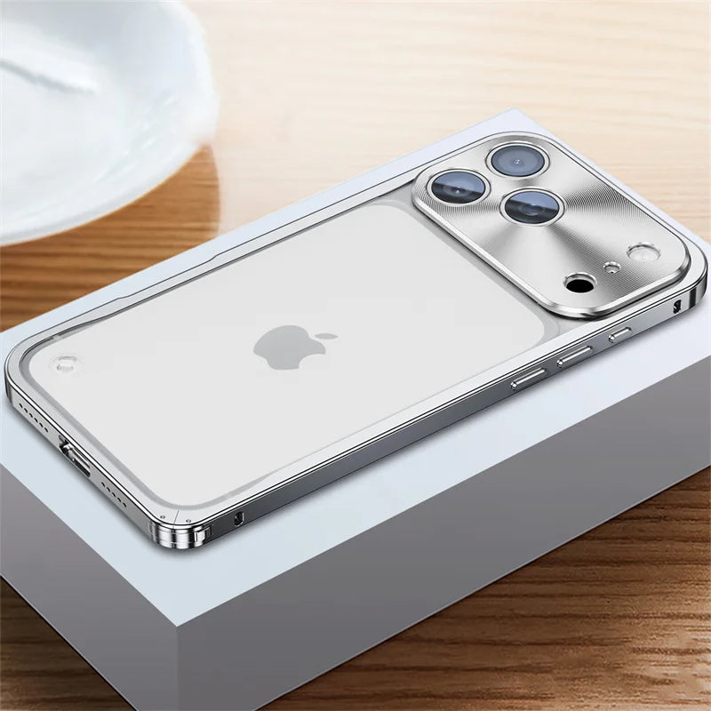 Funda Metálica Electrochapada para iPhone - Estilo Premium Multi-Modelo