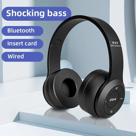 Audífonos Inalámbricos Bluetooth P47 - Plegables con Micrófono | Sonido HD