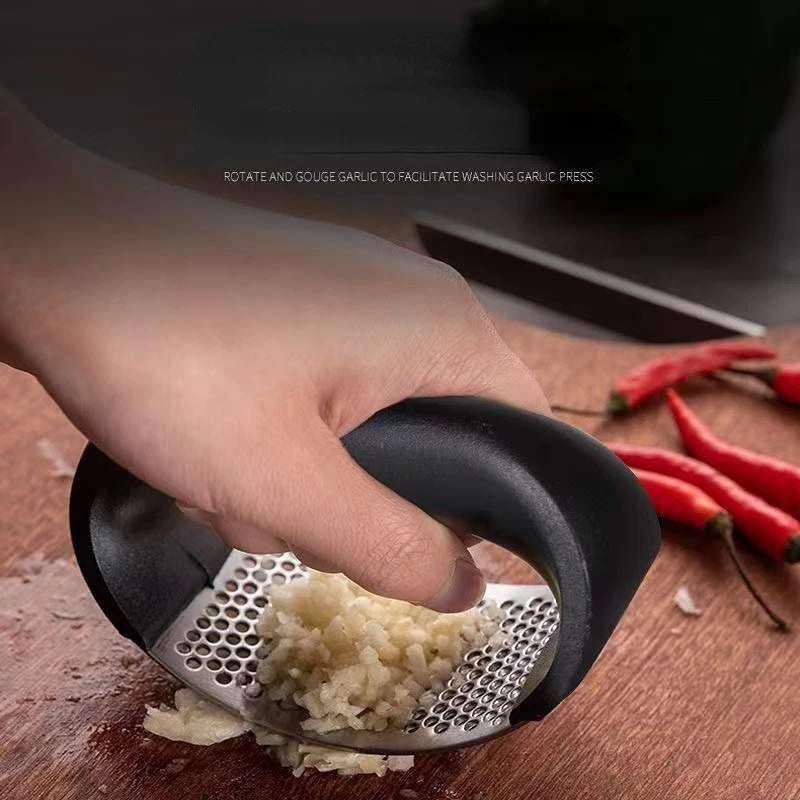 Prensa de Ajo Acero Inoxidable Manual - Triturador Profesional