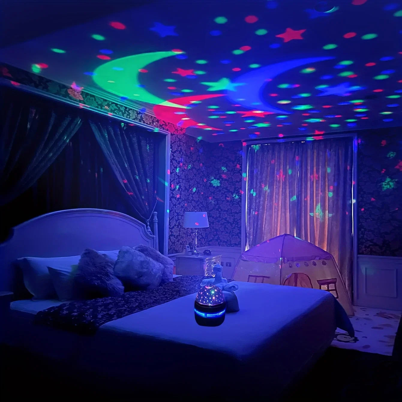 Lámpara Proyector Cielo Estrellado LED USB - Luz Nocturna
