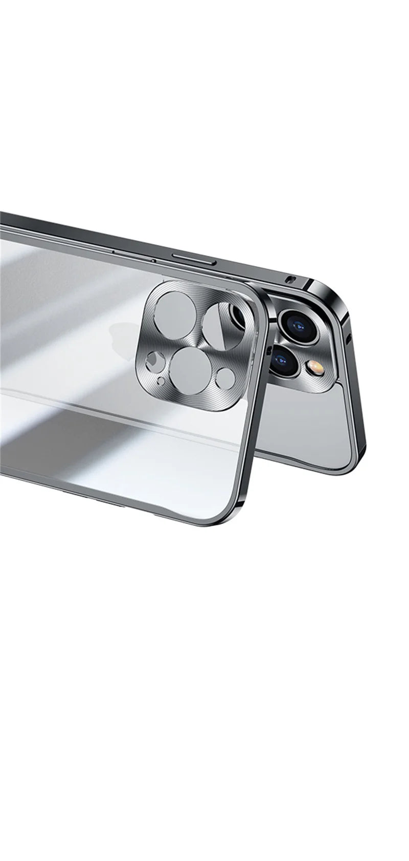 Funda Metálica Electrochapada para iPhone - Estilo Premium Multi-Modelo