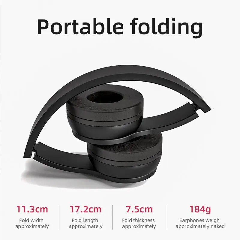 Audífonos Inalámbricos Bluetooth P47 - Plegables con Micrófono | Sonido HD