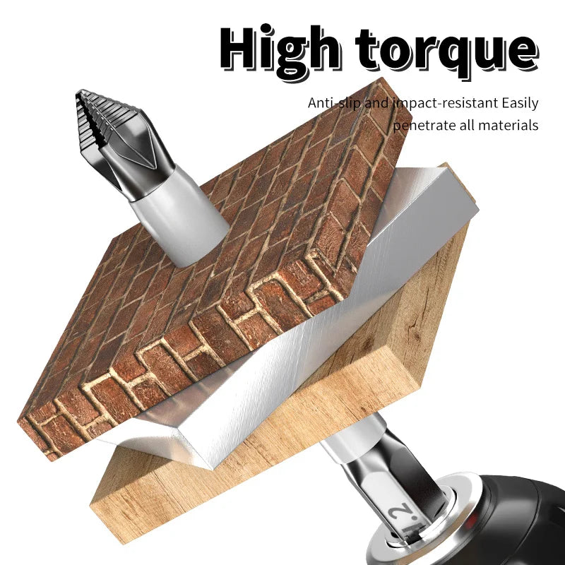 Set 6 Puntas Magnéticas Antideslizantes - Brocas para Destornillador Eléctrico