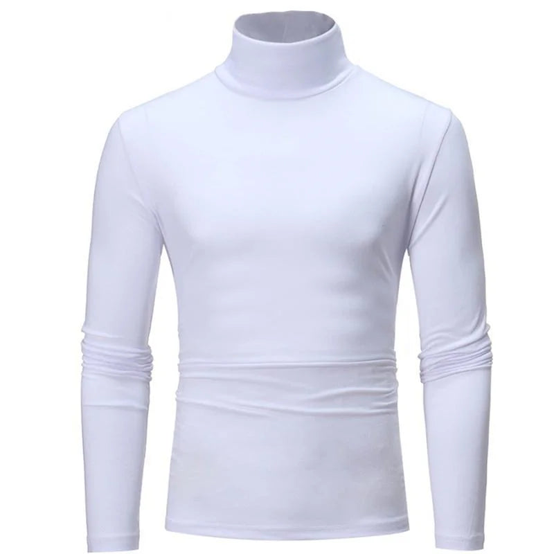Camiseta Térmica Hombre Cuello Alto - Ropa Interior de Invierno Ajustada
