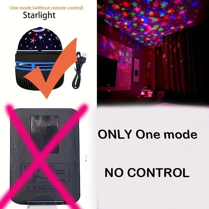Proyector de Estrellas y Galaxias - Luz Nocturna con 7 Colores y Olas