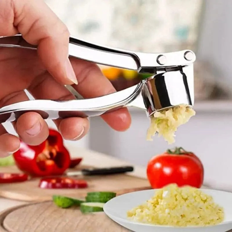 Prensa de Ajo Manual Antideslizante - Acero Inoxidable