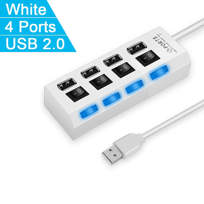 Hub USB 2.0 Alta Velocidad - Expansor 4/7 Puertos